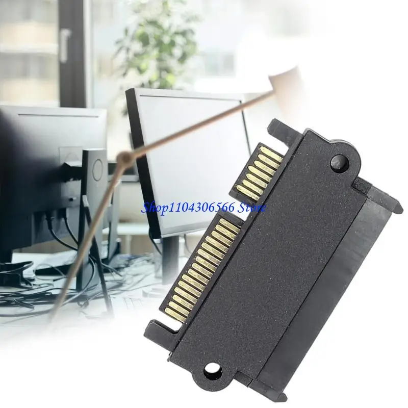 02DD 90°AngledSATA Gender Changer Connectors for 2.5inch/3.5Inch Internal HDD