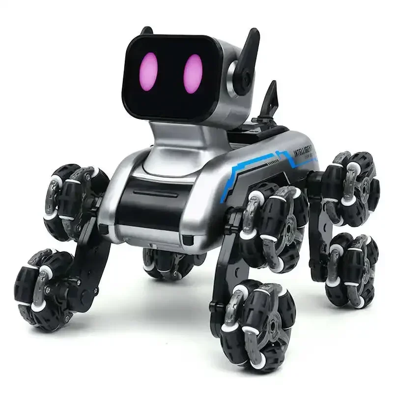 Eight wheeled stunt mechanical dog off-road vehicle gesture sensing remote control transformable boy and girl childifts