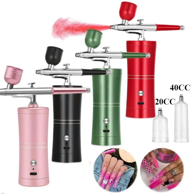 

Airbrush Nail Art Painting Kit Portable AirBrush Compressor for Nails Painting Cake Crafts Supplies Manicure Spray Gun Tools
