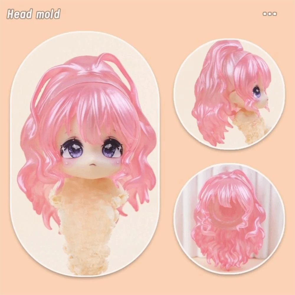 New Style Korean Style OB11 Head Shell 1/12 Cute Boy Girl Head Mold Plastic Bjd Head for Obitsu11 Gsc Body