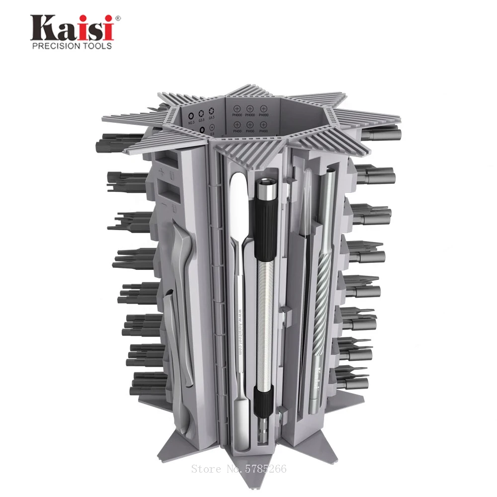 Kaisi K-8128 128 in 1 Magnetic Precision Screwdriver Set for Phone