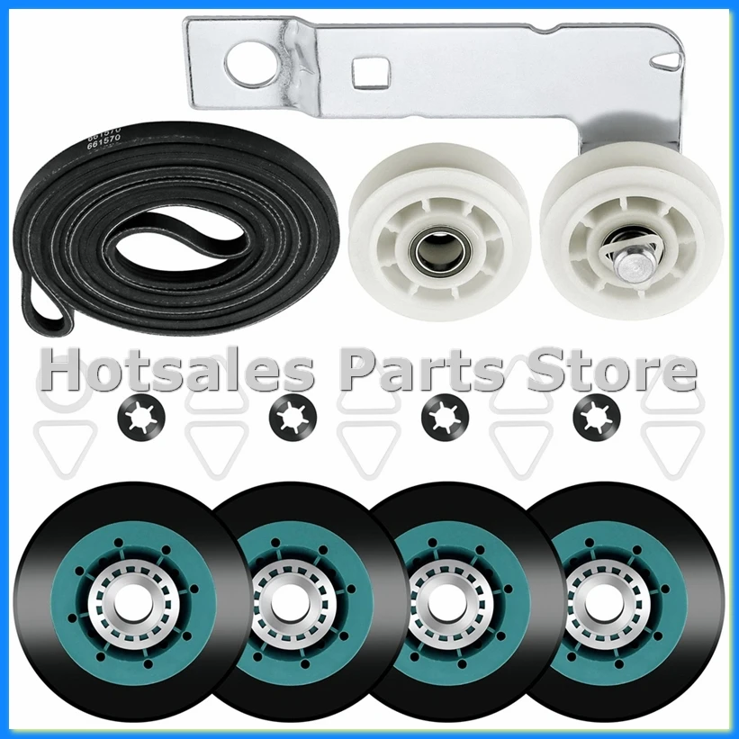 

UPGRADED WPW10314173 4392067 Dryer Repair Kit & W10837240 Dryer Idler Pulley Replaces for Duet-A63M
