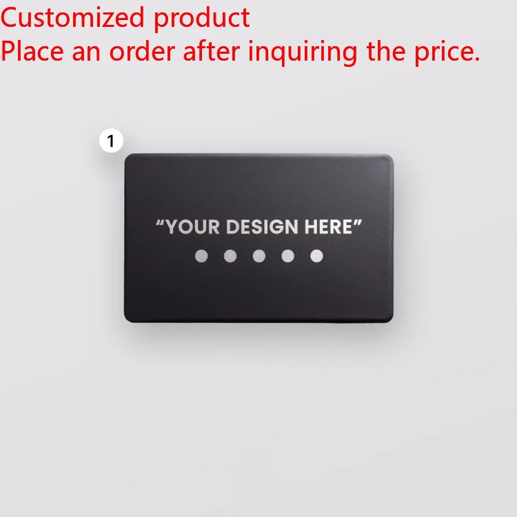 

Индивидуальный продукт Персонализированное членство с лазерной гравировкой на заказ Чип Ntag216 Золото Черный Контакт RFID Пустой бизнес NFC Металл