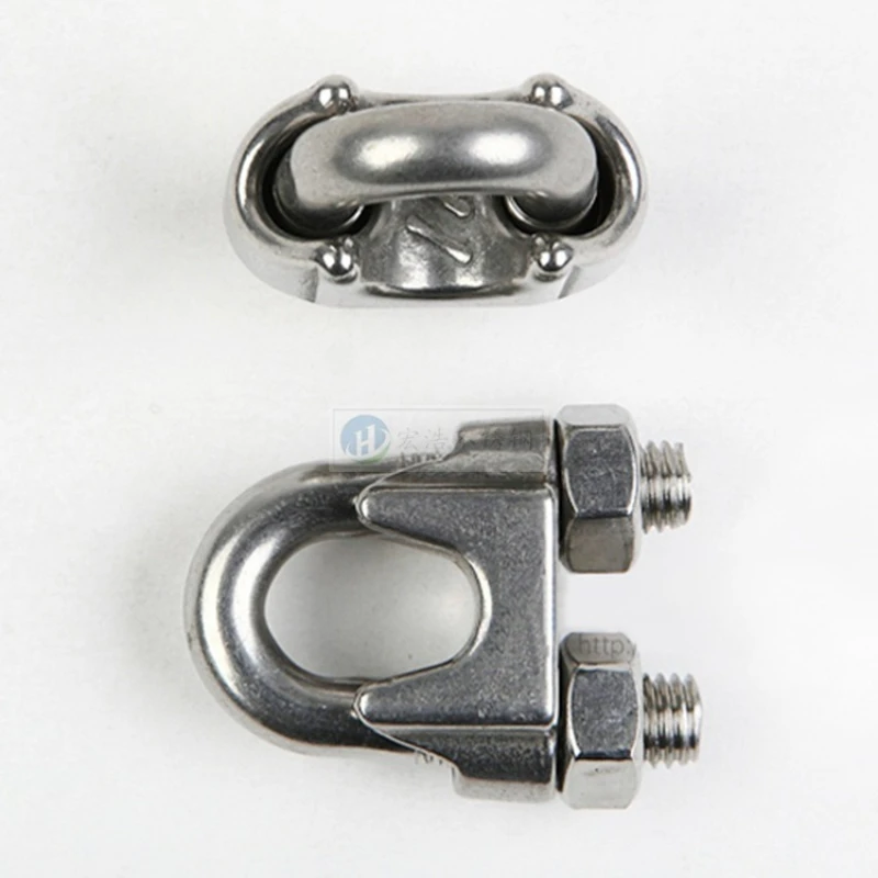 Wire Rope Clips Chain Hoist 304 Stainless Steel U-shaped Clamps Chain Hoist Lifting Rigging Equipment Cabestans JTH