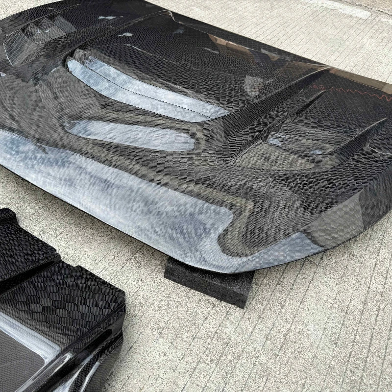 Demon Style Carbon Fiber Hood Honeycomb