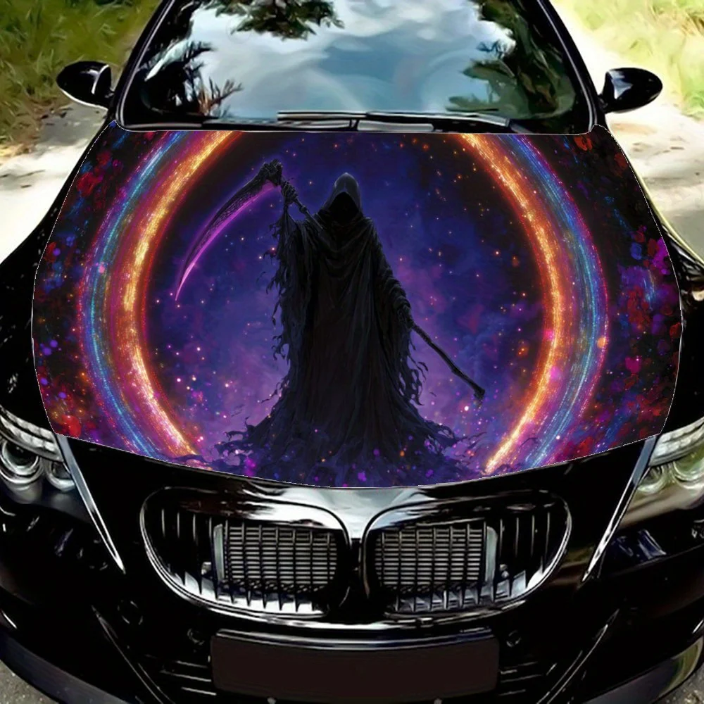 

Дизайн звездного тигра, наклейка на капот автомобиля, самоклеящаяся водонепроницаемая наклейка на капот автомобиля из ПВХ, украшение автомобиля, устойчивая к царапинам наклейка Prote