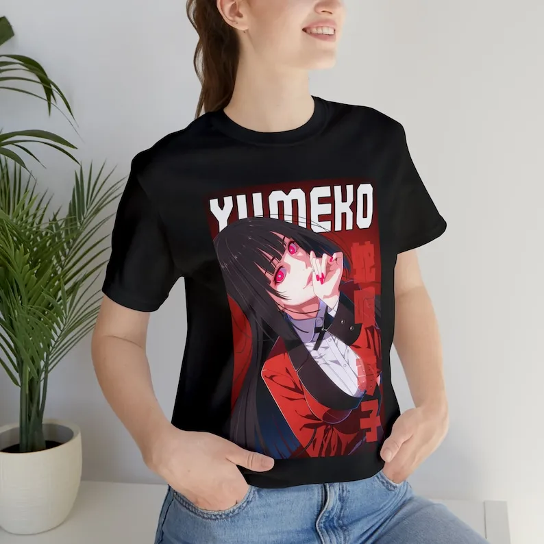 Kakegurui Yumeko Anime T-shirt Unisex, Anime Manga Shirt