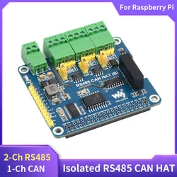 Raspberry Pi RS485 CAN HAT (B) 2-Ch RS485 1-Ch CAN Industrial Grade Isolation Protection for Raspberry Pi