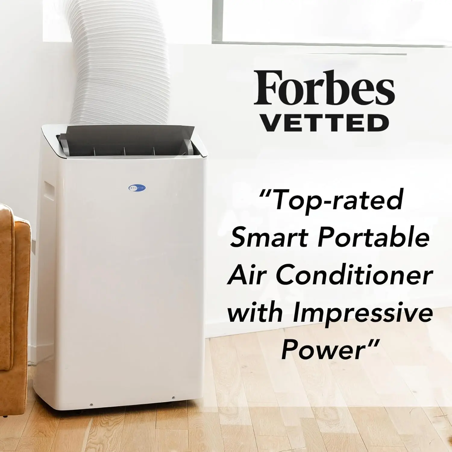 Inversor portátil Ar Condicionado com Mangueira Dupla, Desumidificador, Ventilador, Smart Wi-Fi para salas de 600 pés quadrados, NEX AR, 14,000 BTU