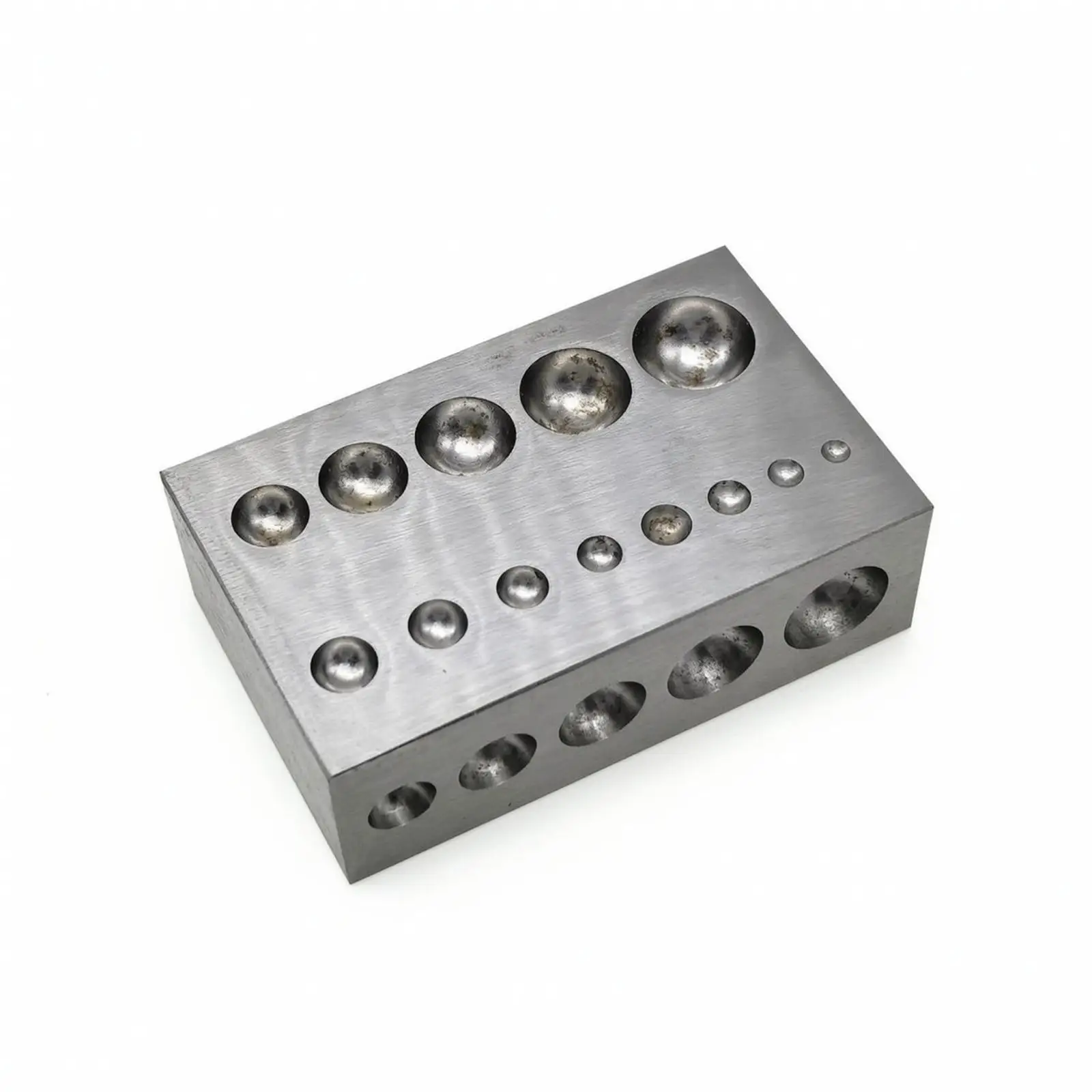 Jewelry Forming Stake Block Solid Steel Metal Forming Stake with Cavities