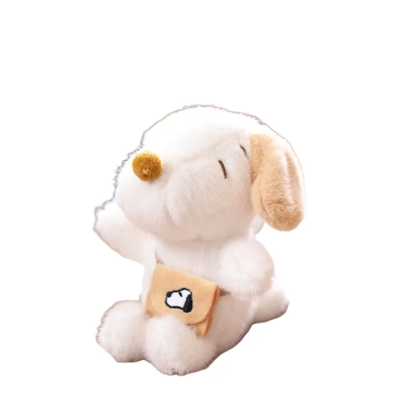 Kawaii Snoopy Plush Keychain Cute Cartoon Puppy Doll Bag Charm Mini Soft Stuffed Toy Pendant Christmas Holiday Gift for Girls