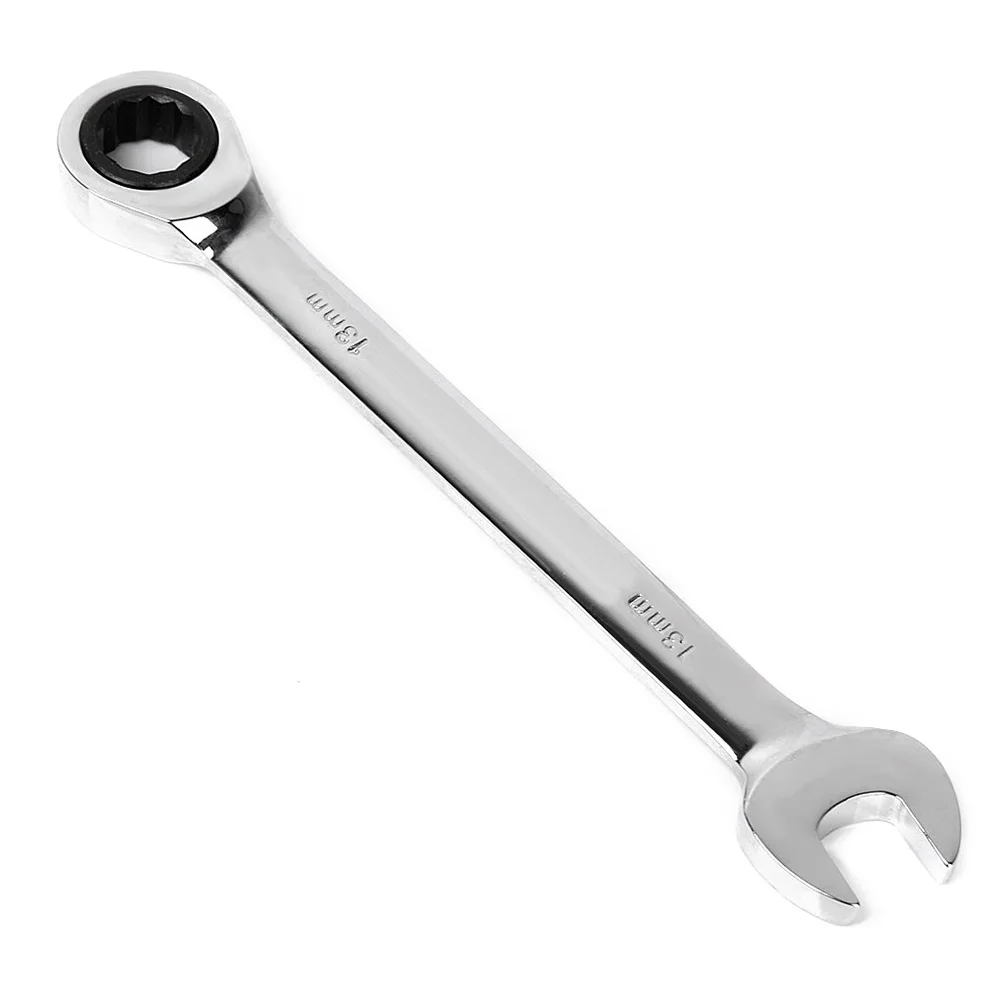 10mm Dual Heads Ratchet Combination Wrench Spanner (Silver) 10mm wrench 10mm spanner 10mm ratchet spanner