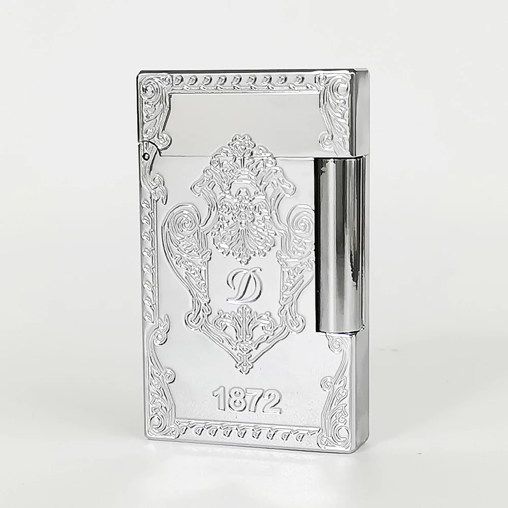 

Vintage Gas Lighter Metal Engraved Excellent Pattern Tobacco Smoking Cigarette Tools Smoker Collection Men Farther Gifts