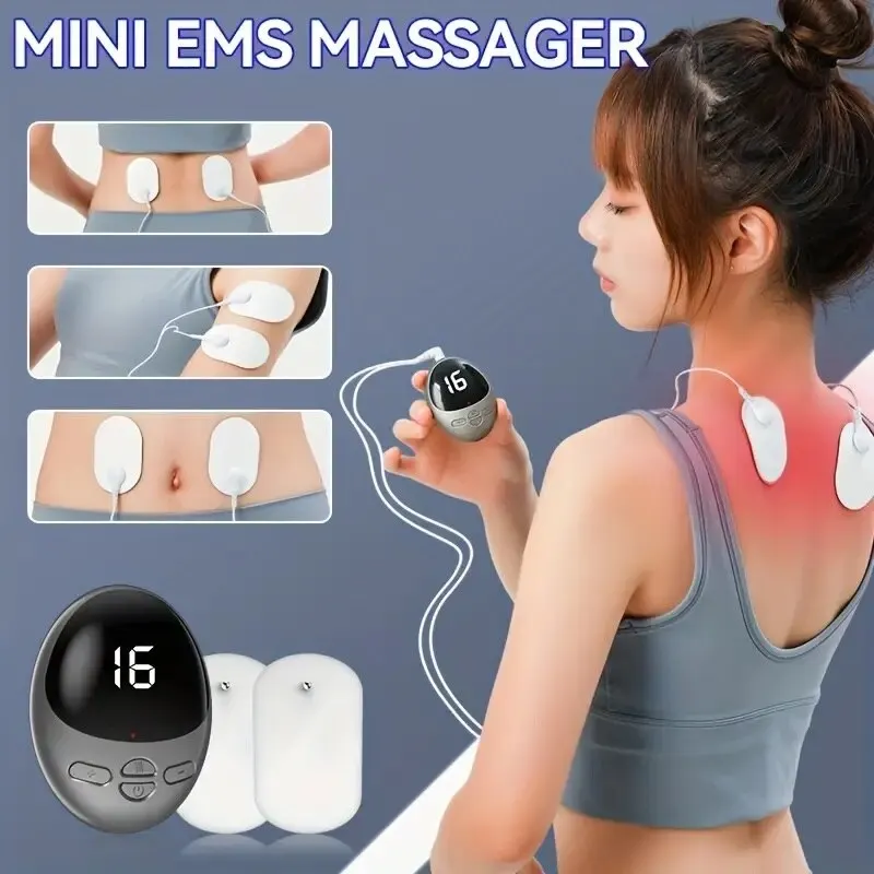 Electric Neck Massager 16 Intensity Mini Muscle Stimulator Machine Full Body Massager Ervical Vertebra Massage Patch