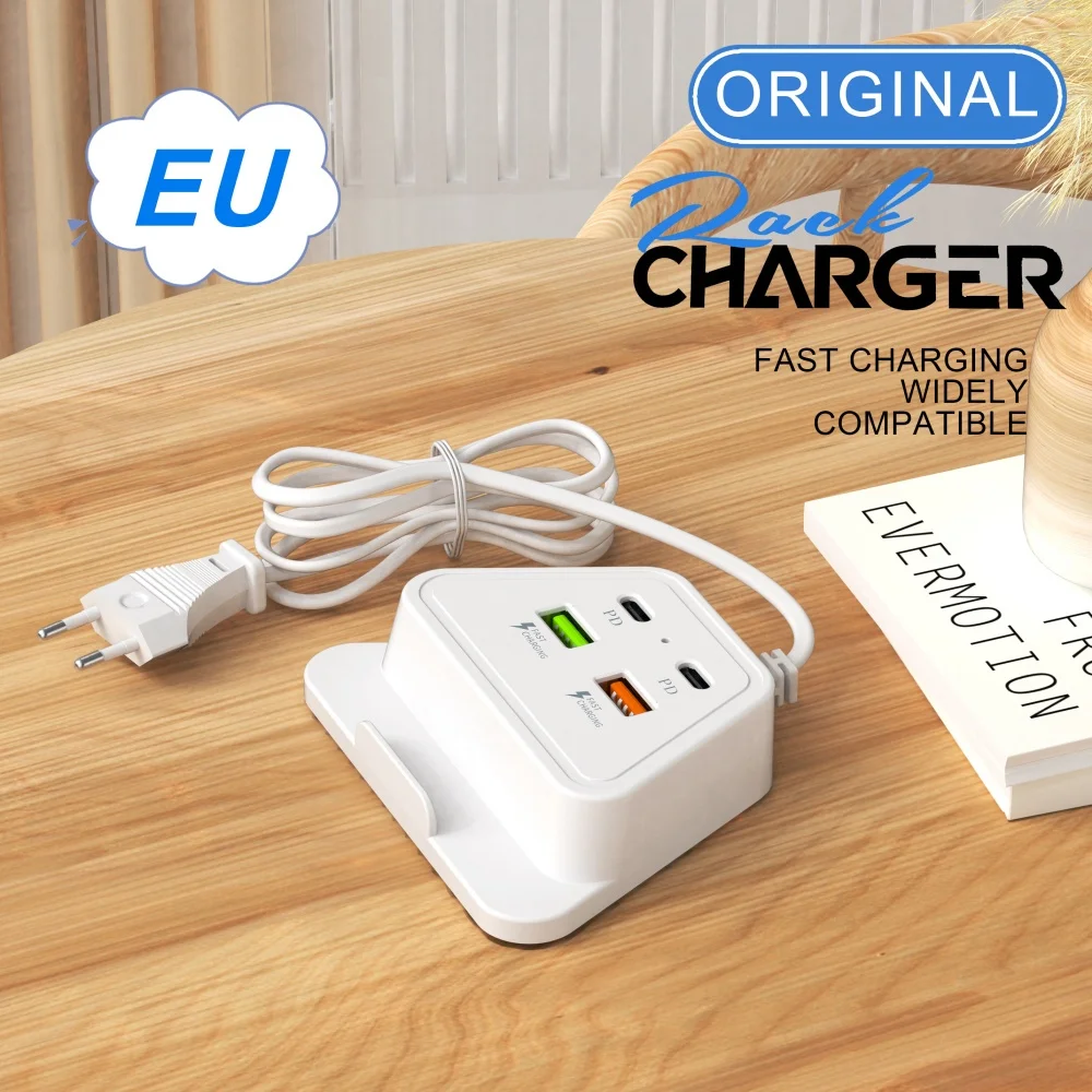 3.1A USB Type C Charger PD Fast Charging Phone Charger Power Socket For iPhone 15 Samsung Xiaomi EU US Plug Quick Wall Charger