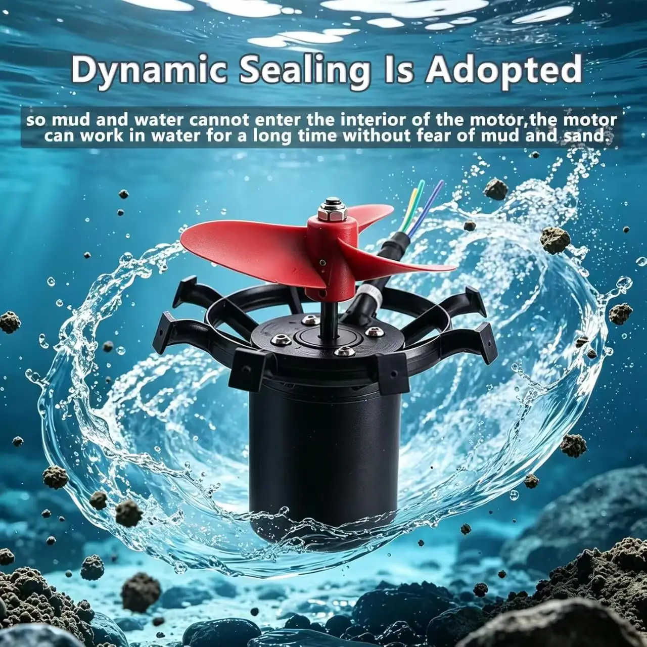 Powerful U92 Pro Thruster Underwater Motor for Fishing Sup Paddle Board RC Bait Electric Catamaran Boat Bumper Boat Propeller