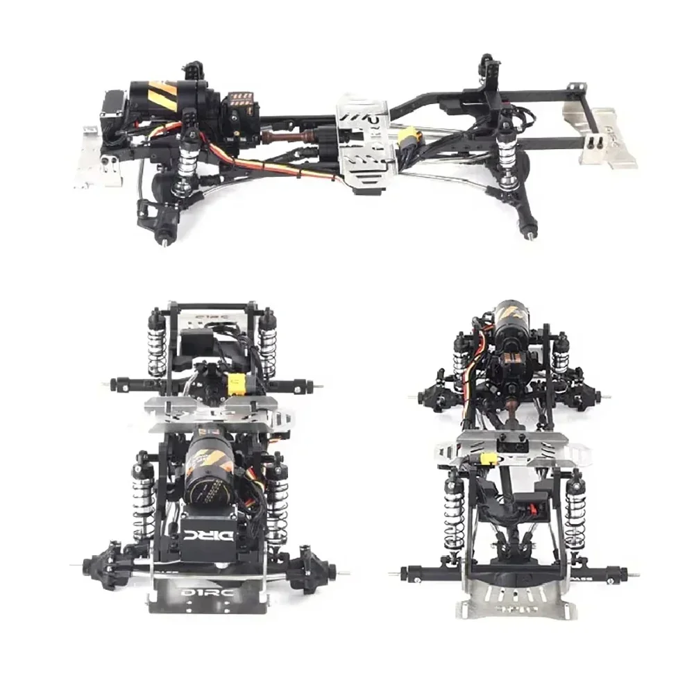 D1rc novo segundo modelo de controle rc geração de carro simular chassi de metal 313mm distância entre eixos 1:10 troféu de camelo para land rover discovery