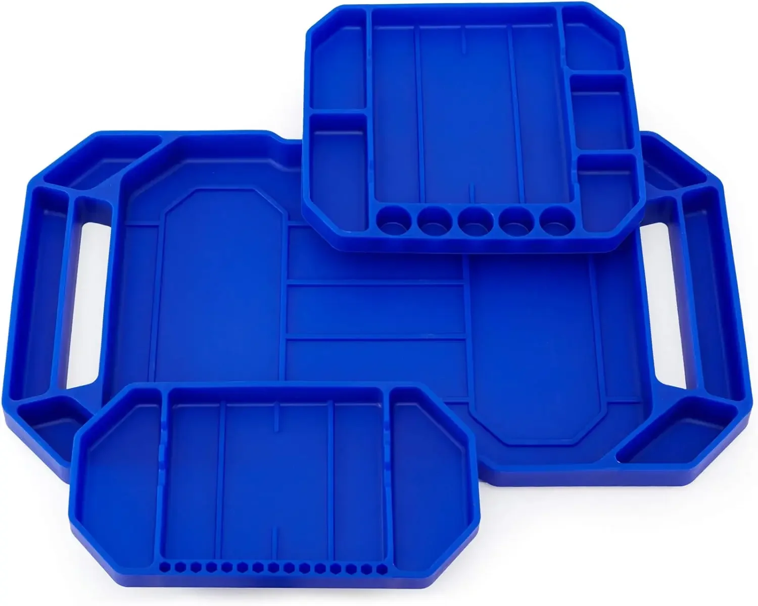 3pcs Large Non-Slip Flexible Tool Tray,Grip Mats, No Magnets, Christmas Day Gift for Men, Father’s Day Gift