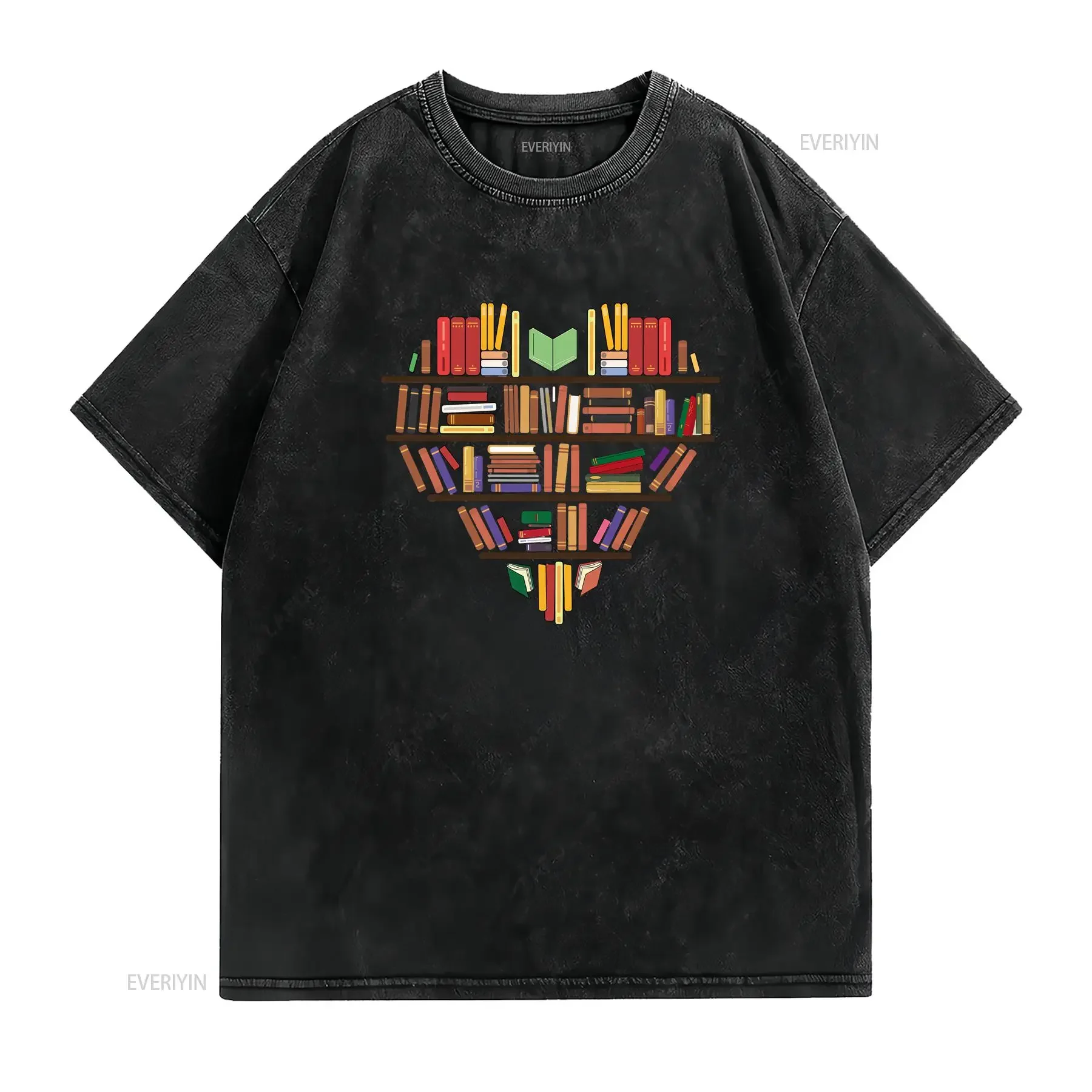 Book Lover T Shirt For Librarian Library Reader Reading Nerd vintage Washed streetwear Unisex designer clothes