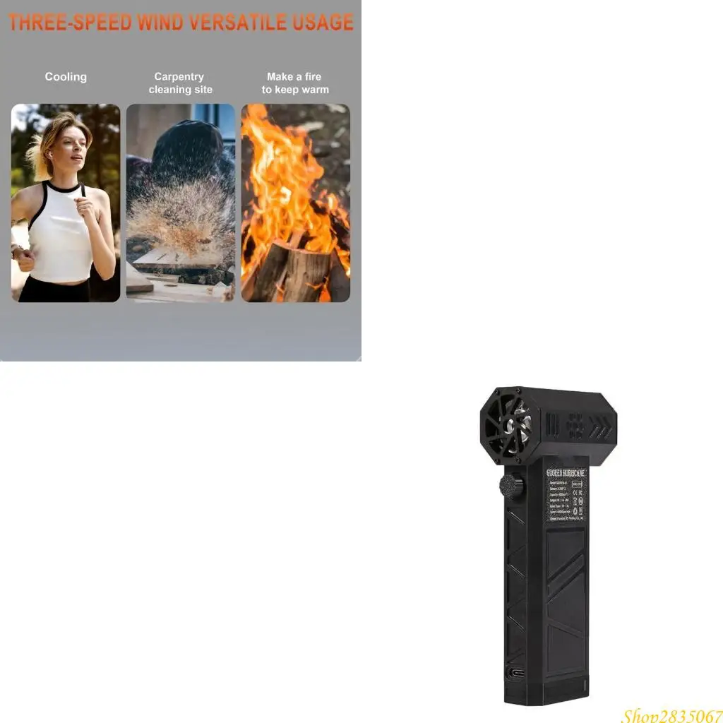 

Compactly Turbos Fan Brushless Motor 140000RPM Air Dusters with LED Light 831F