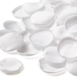 100pcs/bag White Silk Satin Rose Petals Handmade Artifical Flowers Valentine's Birthday Party Decoration for Wedding Accessories