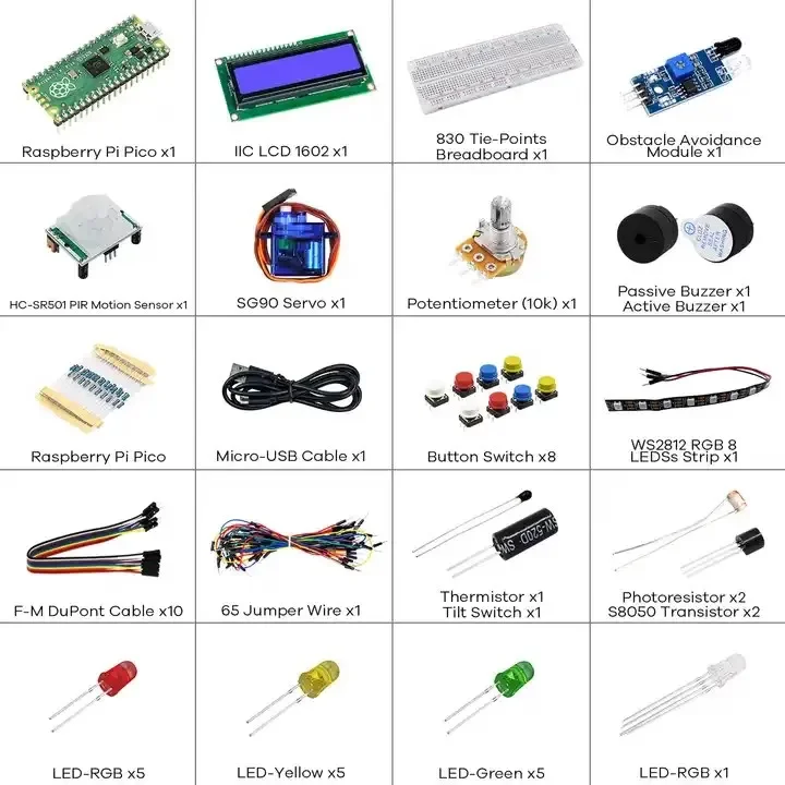 Compatible with for Raspberry Pi PICO RP2040 development board suite for microPython programming