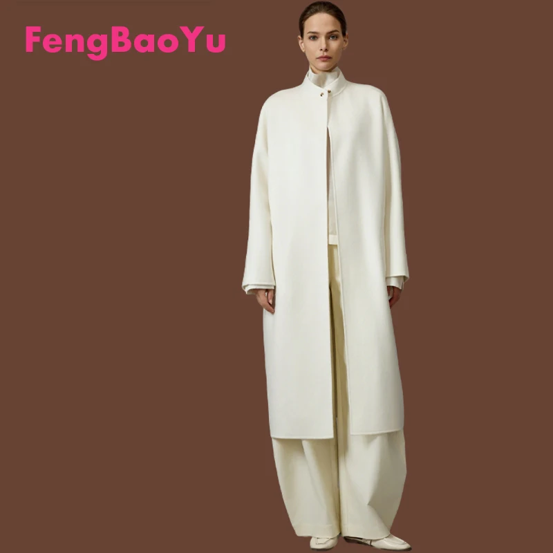 

Пальто женское Fengbaoyu класса люкс, двустороннее, из натуральной овчины (70%) и шерсти (30%), на одной пуговице, простой стиль, элегантное, модное, высококачественное