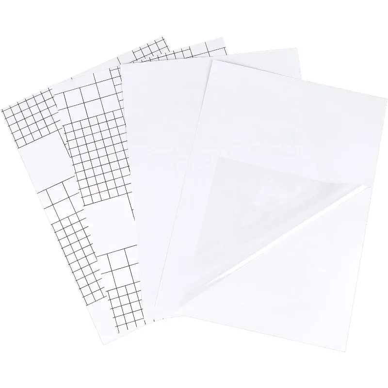 

50 Sheets A4 Self Adhesive Laminating Sheets 8.4x11.8 Inch Waterproof Self Sealing Laminating Pouches Gloss Finish Letter Size