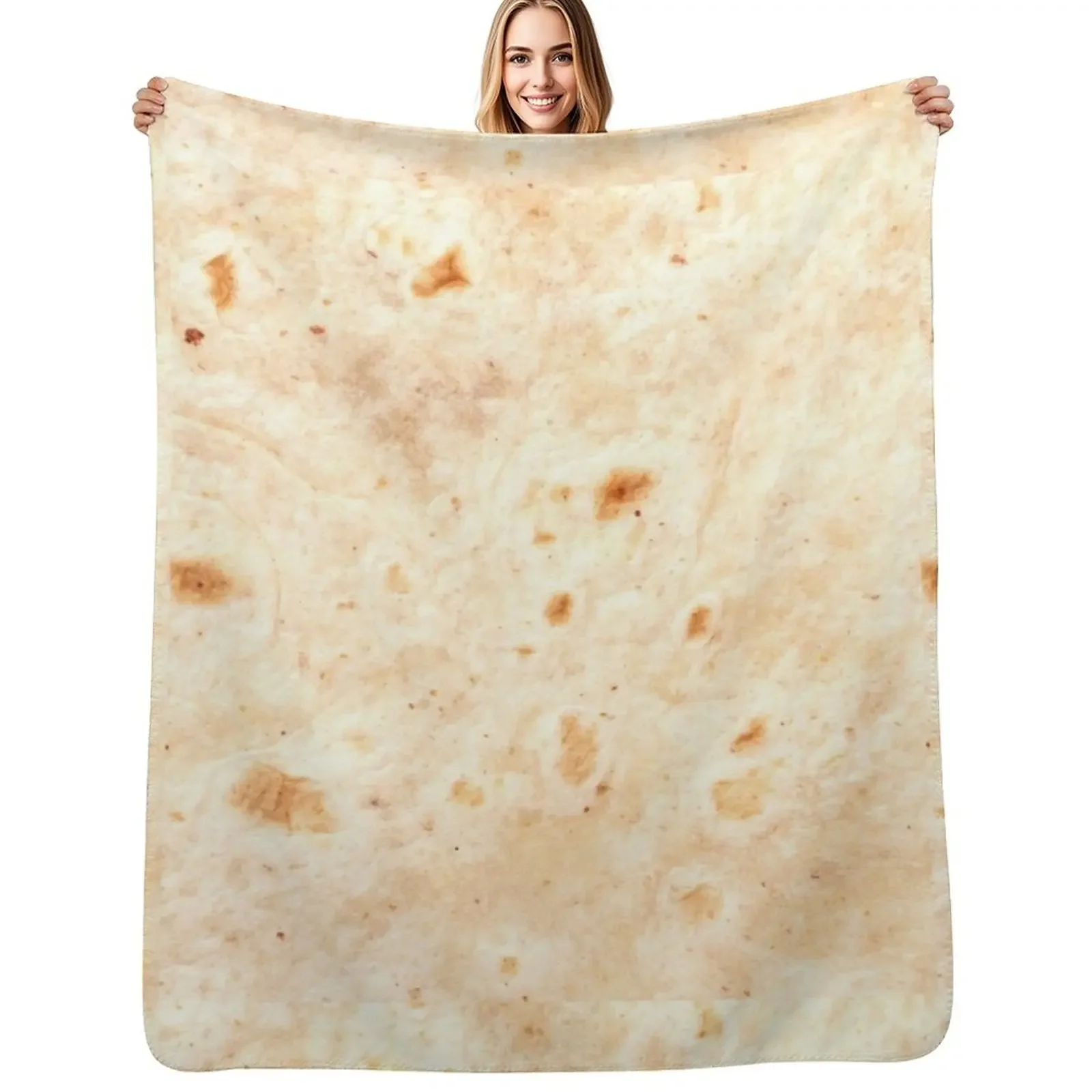 

Tortilla Time! Throw Blanket Camping Soft Plush Plaid Nap Blanket