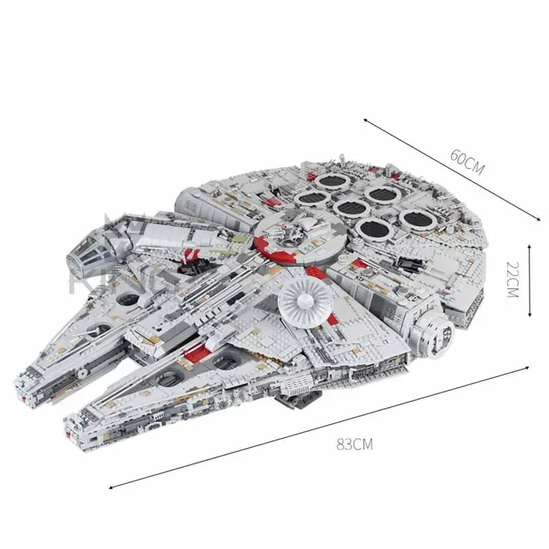 In Stock The Large Millennium Ship Falcon Building Blocks Bricks Compatible 75192 05132 Toys For Kids Birthday Christmas Gifts