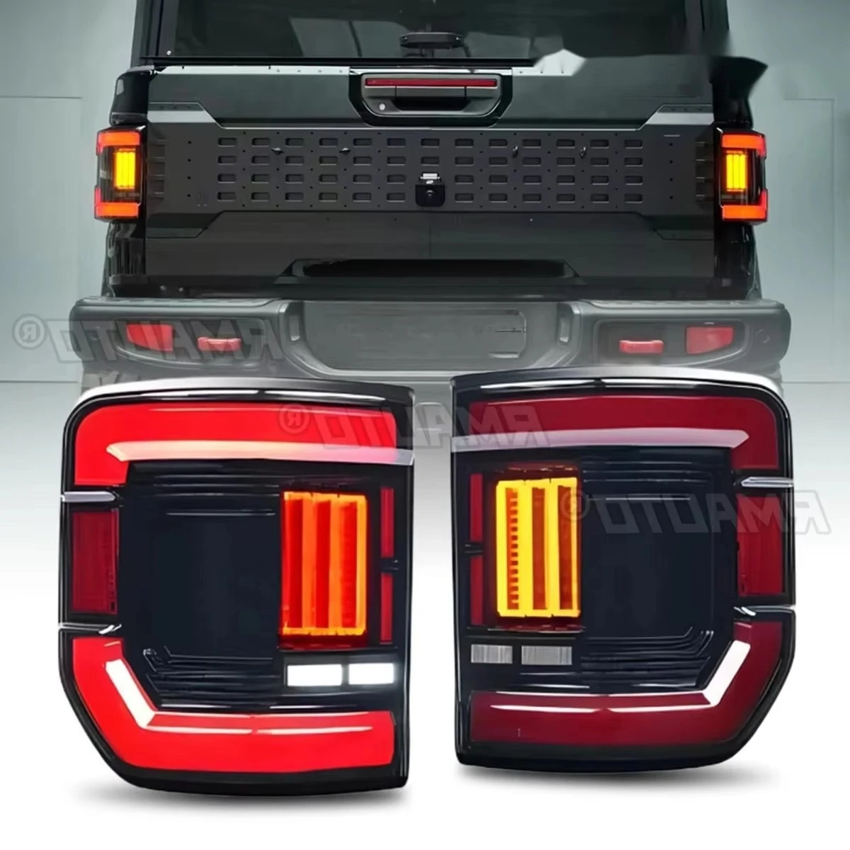 

Для Jeep Gladiator JT 2020-2025 левый и правый задний светодиодный задний фонарь задний фонарь задние фонари в сборе широкий светильник угловой фонарь