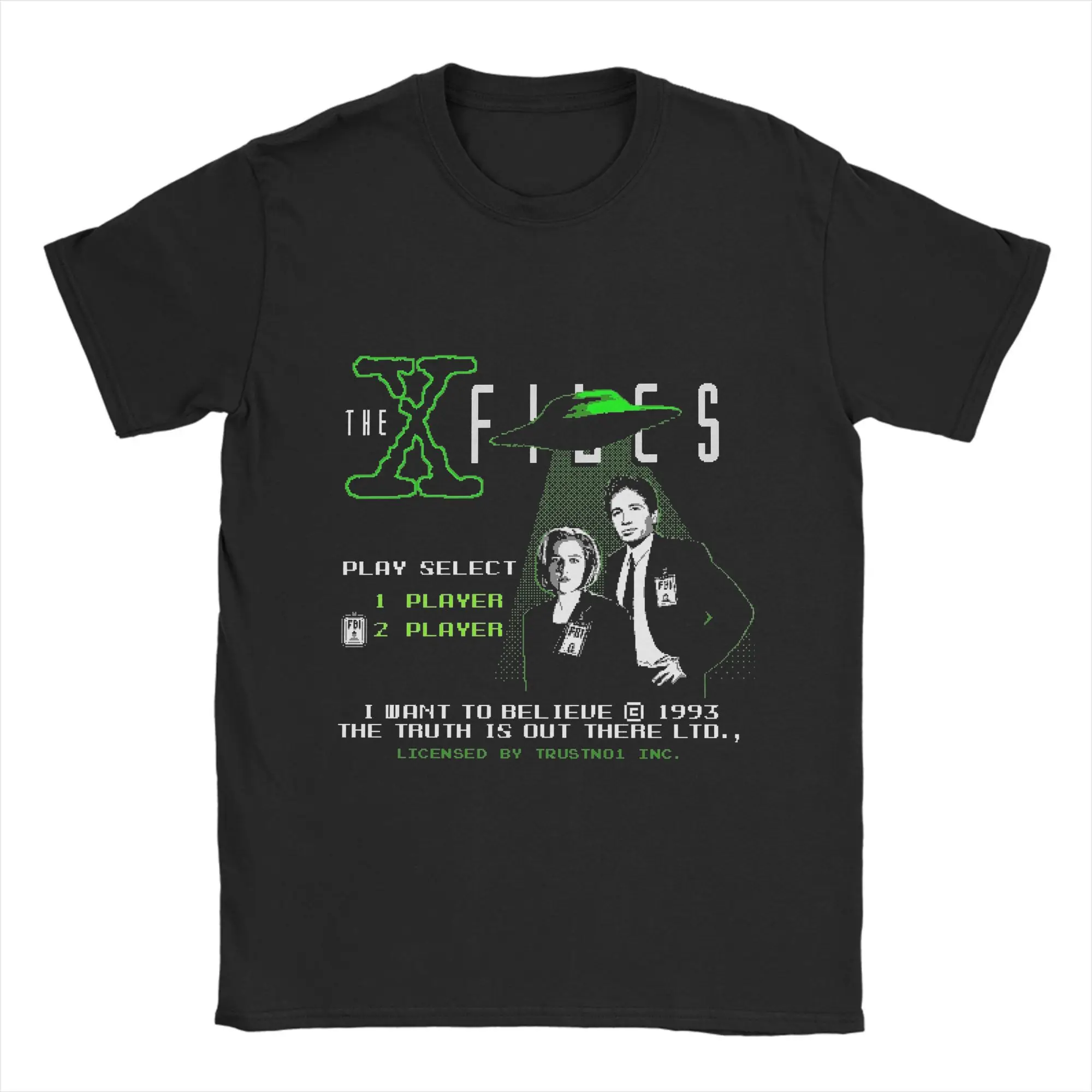 The X Files Movie T Shirts Men's  100% Cotton Novelty T-Shirt Crewneck  Tee Shirt Short Sleeve Clothes Birthday Present