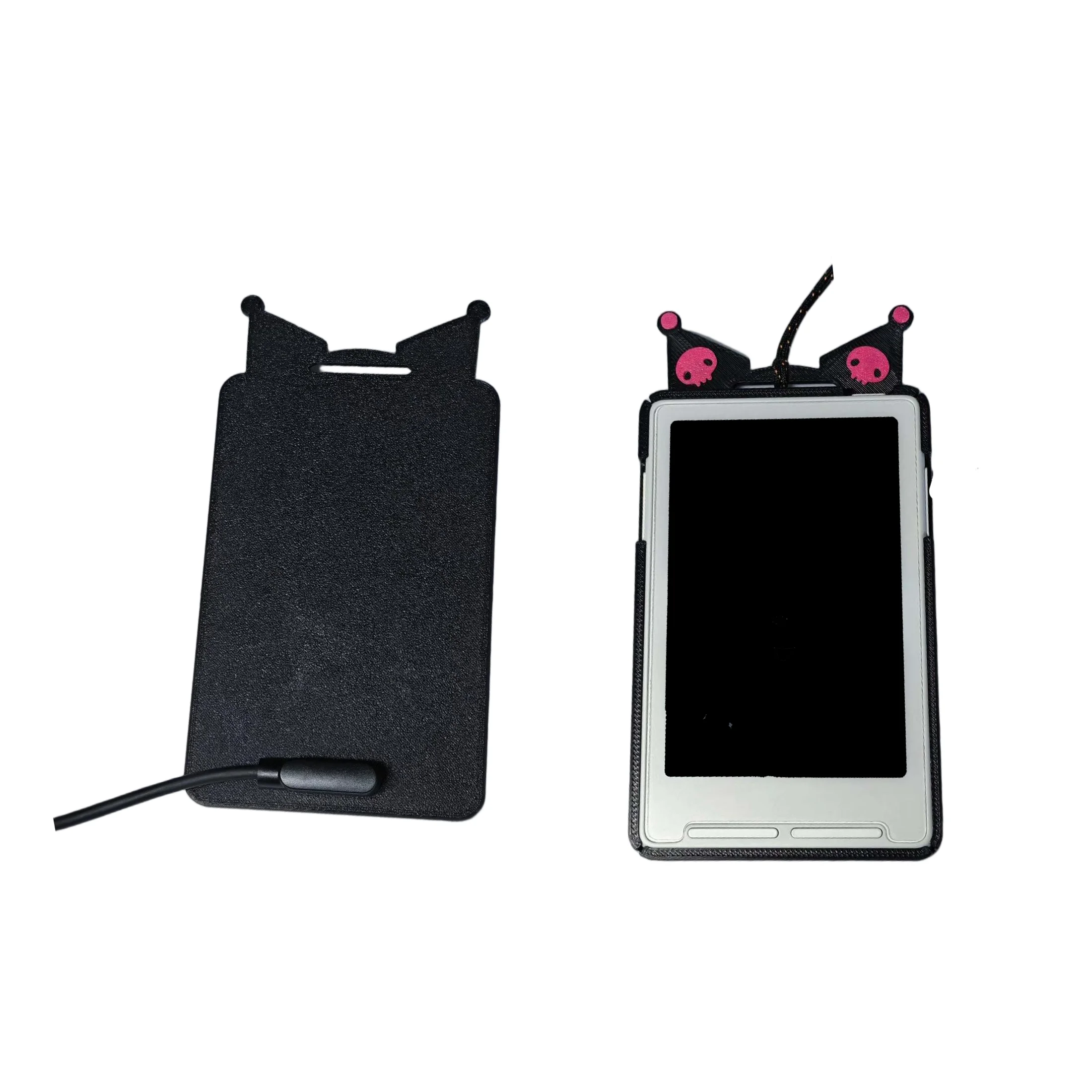 For XTEINK X3 Protective Case XTEINK ID Badge Style Protective Case Portable Lanyard E-Reader Cover Protective Button Cutouts