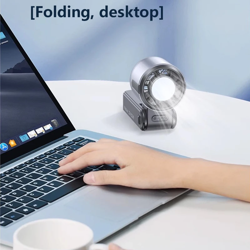 Xiaomi Refrigeration Turbo Fan High-speed Violent Electric Mini Handheld Fan USB Rechargeable Portable Fan LED Digital Display