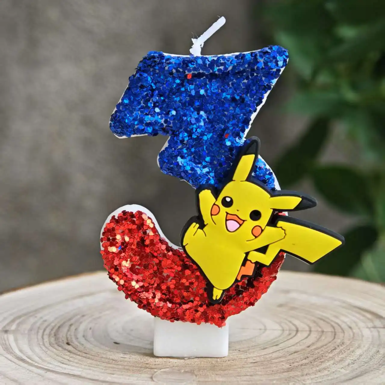 Kawaii Pokemon Themed Birthday  Candle Anime Cartoon Cake Topper Ornament For Kids Birthday Party Celebration  Decor Supplies view 5