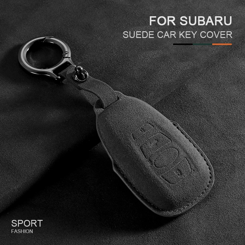 

Замшевый чехол для дистанционного ключа автомобиля для Subaru WRX XV Crosstrek Legacy BRZ Forester Impreza STi Outback 2015-2019 Чехол-держатель Fob