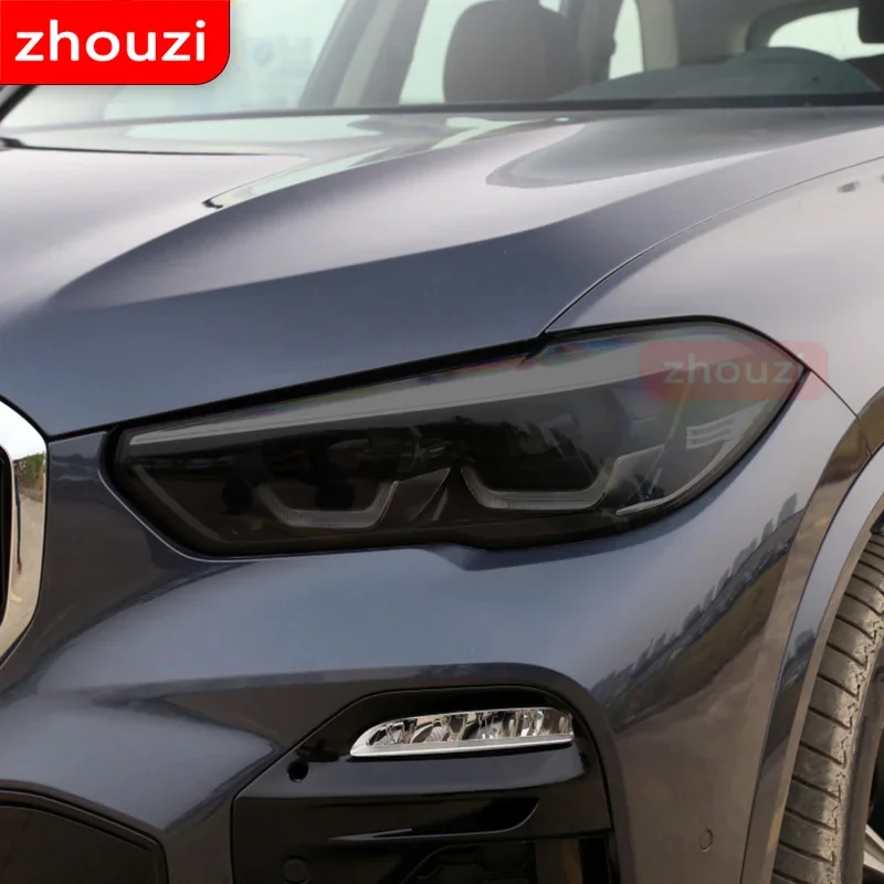 

For BMW X5 F15 M F85 G05 Car Headlight Tint Black Protective Film Vinyl Protection Transparent TPU Sticker Accessories