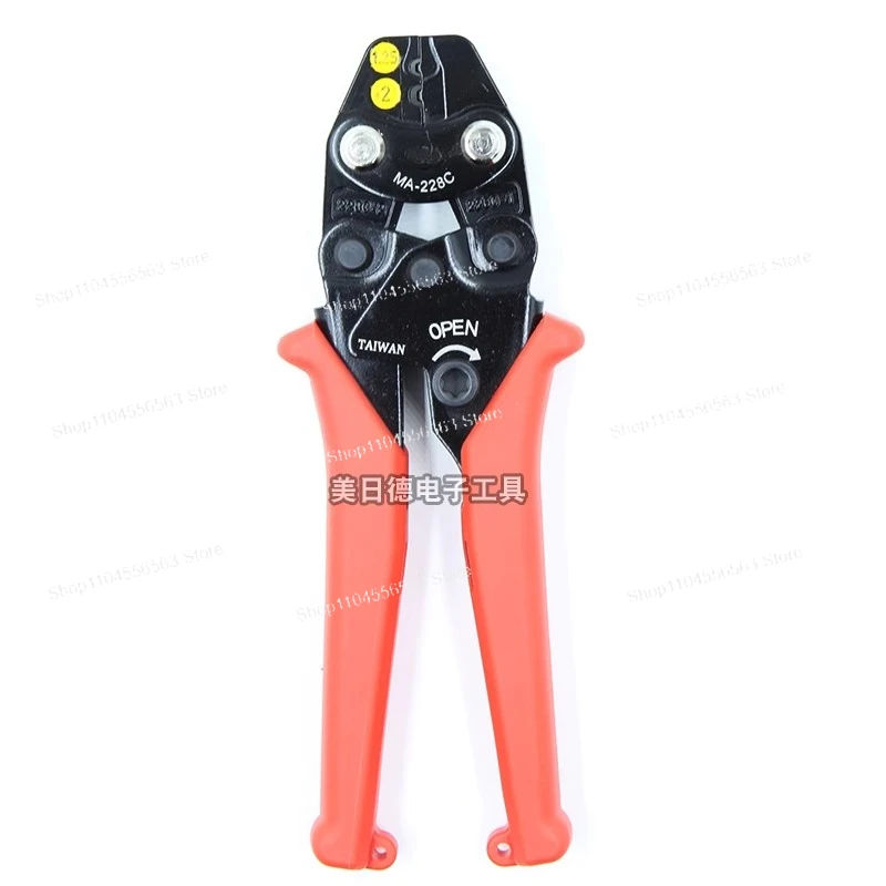 MA-228A/C Ratchet Crimper - 0.3-5.5mm Non-Insulated Terminal Crimping Tool with Labor-Saving Mechanism​