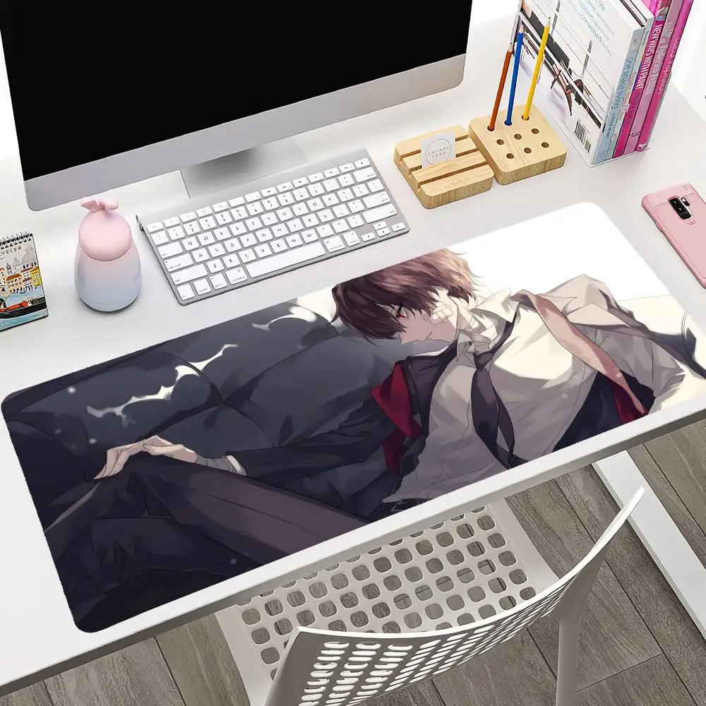 Osamu Dazai Bungo Stray Dogs Anime Mousepad Large Gaming Mouse Pad LockEdge Thickened Computer Keyboard Table Desk Mat