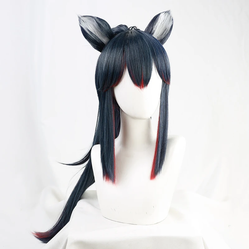 Anime Arknights Texas Cos Cosplay Wig Halloween Carnival Party Props Synthetic Hair Heat Resistant Fiber + Wig Cap