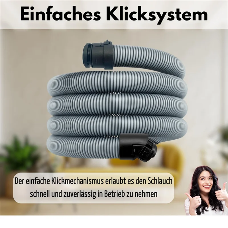 Vacuum Cleaner Hose Compatible For  S8 S8000 C3 Complete & C3 Compact. Replacement Parts For  1.8 M Standard-A77G