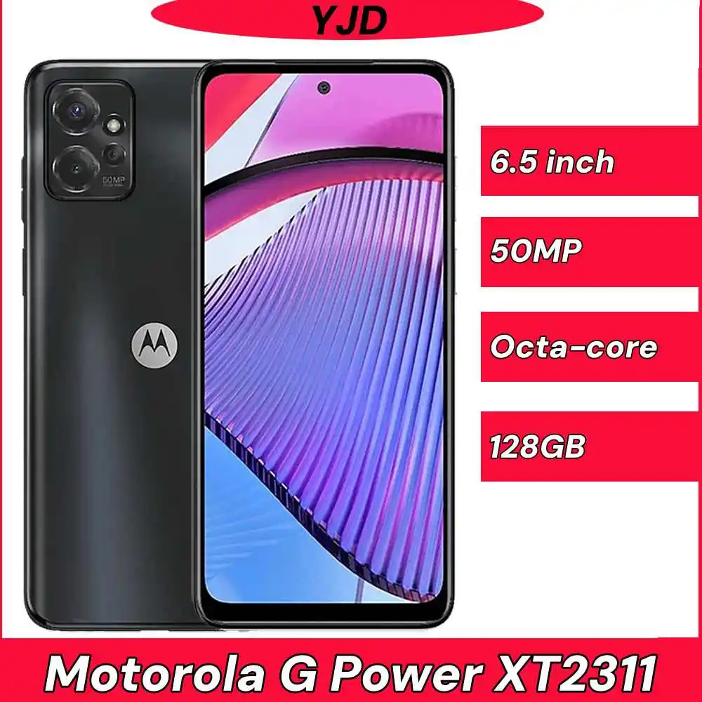 Usado 95% nuevo Motorola Moto G Power 5G 2023 XT2311 4G RAM 128GB octa-core SmartPhone dimensión 930 6,5 "500nit 50MP teléfono móvil