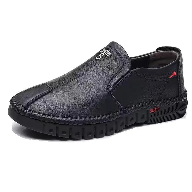 PU Leather Men's Business Shoes Upper Soft Face And Bottom Casual Size 39-44