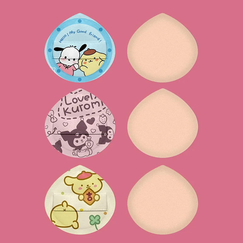 Sanrio Makeup Sponge Puff Kuromi Makeup Concealer Super Soft Elastic Cotton Face Base Make Up Cosmetic Puff Beauty Tools