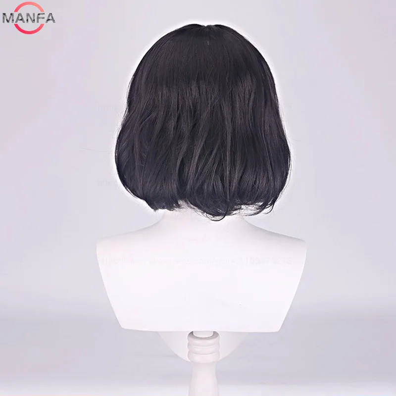 

Парик для косплея Professor Severus Snape, короткие черные вьющиеся термостойкие синтетические волосы, парики из фильма аниме + шапочка для парика