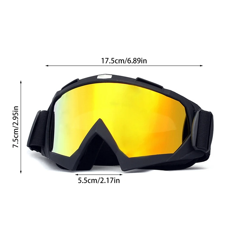 Retro Motorcycle Goggles Ski Glasses Motorcycle Sunglasses Eyewear Helmet Cycling Racing Racer Protection Windproof Goggles