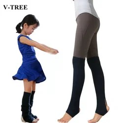Adult Children Leg Warmers Girls Ballet Dance Socks Children's Knee Pad Yoga Latin Foot Socks Kids Sports Leg Warmers