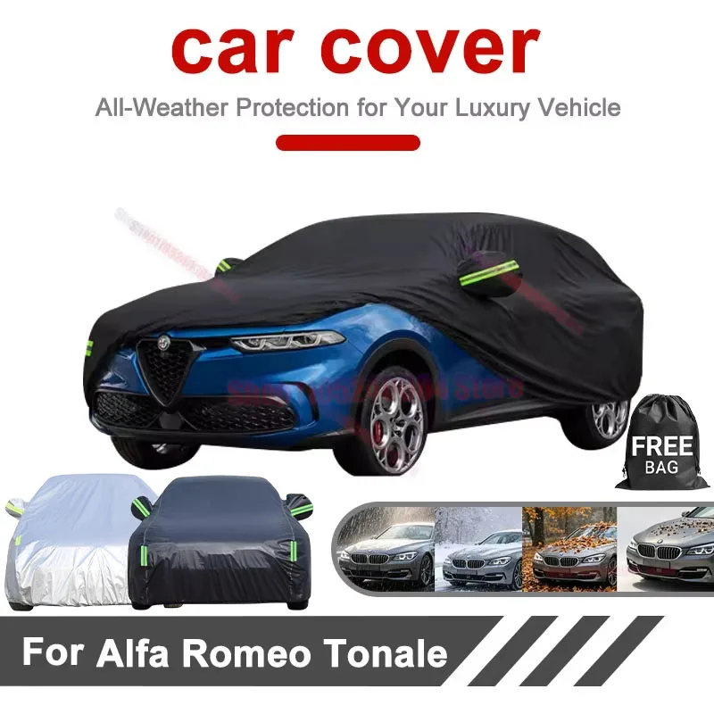 Outdoor Waterproof Oxford Cloth Full Vehicle Cover For Alfa Romeo Tonale, Dustproof Anti-UV Sun Snow Protection Exterior Parts