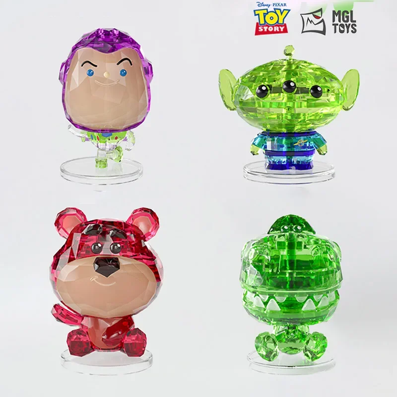 Toy Story Lotso Buzz Lightyear Alien Crystal Building Block Puzzle Assembled Model Collection Figure Kid Toy Gifts Blind Box