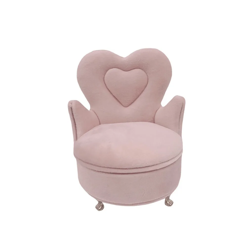 

Голландская бархатная шкатулка для драгоценностей в форме дивана, элегантный розовый мини-диван, серьги, подставка для колец, роскошный браслет, мебель для дома